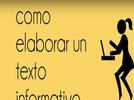Aprendiendo a hacer textos informativos