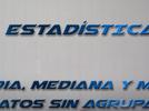 Estadística. Media, mediana y moda